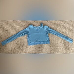 Gymshark Teal Long Sleeve Crop Top